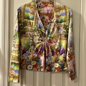 BOHO CHIC  blouse long sleeve size M